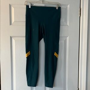 Under Armour Teal and Yellow Leggings